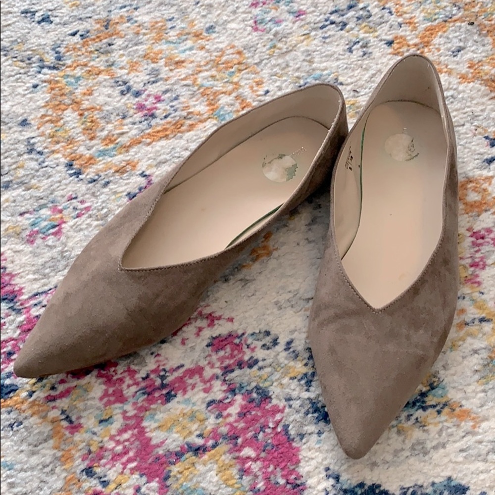 Black band Suede - taupe flats
